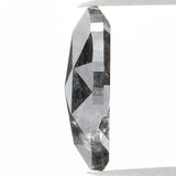 Natural Loose Marquise Salt And Pepper Diamond Black Grey Color 1.08 CT 9.70 MM Marquise Shape Rose Cut Diamond KDL1200