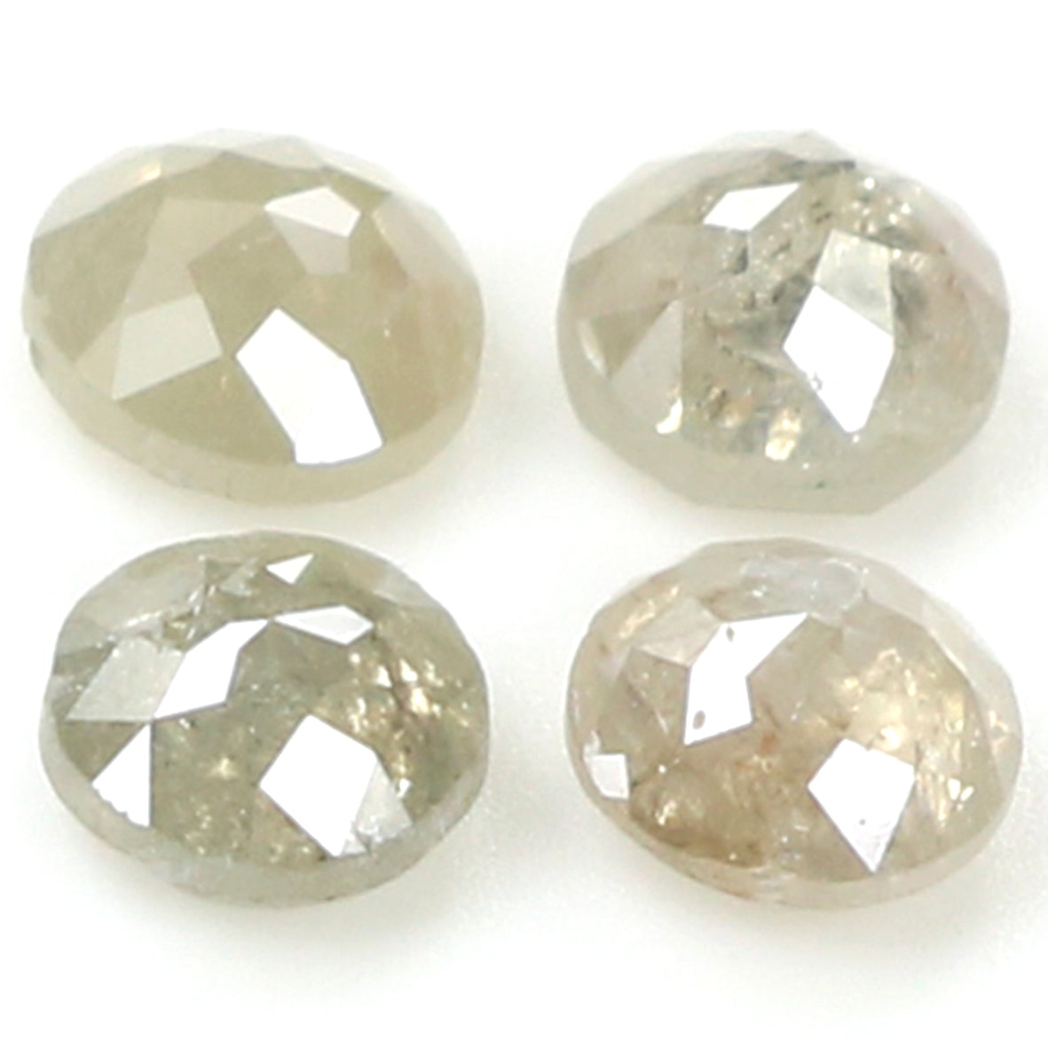 0.85 CT Natural Loose Round Rose Cut Diamond Grey Color Round Shape Diamond 3.50 MM Natural Loose Grey Color Round Rose Cut Diamond LQ6332