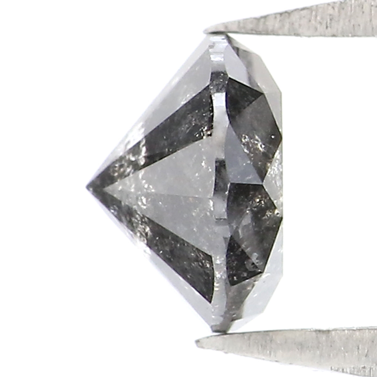 0.83 CT Natural Loose Round Shape Diamond Black Grey Color Round Cut Diamond 5.70 MM Salt And Pepper Round Brilliant Cut Diamond QL2168