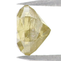 Natural Loose Hexagon Yellow Green Color Diamond 0.95 CT 6.11 MM Hexagon Shape Rose Cut Diamond L2509