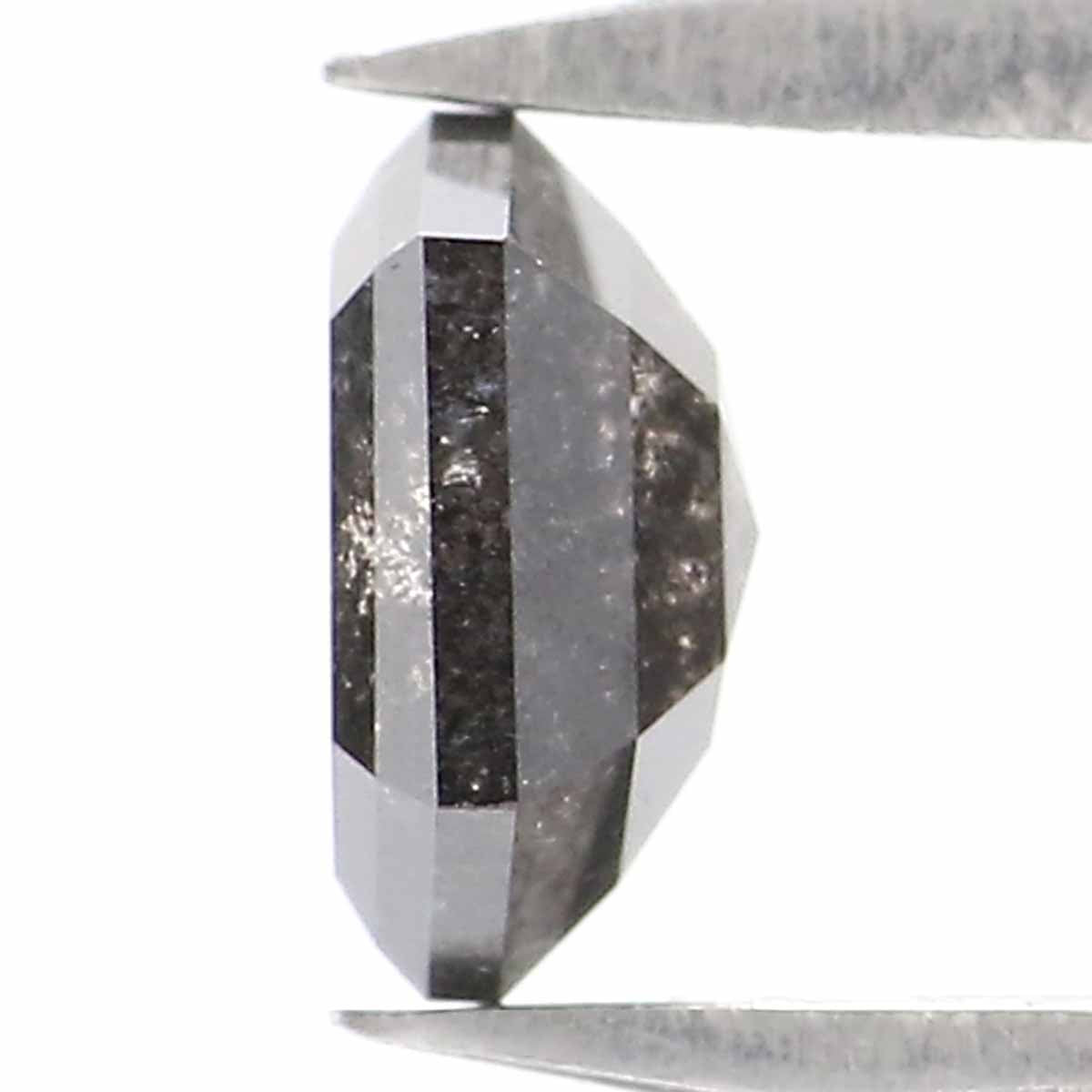 0.50 CT Natural Loose Hexagon Cut Diamond Salt And Pepper Hexagon Diamond 5.35 MM Natural Loose Black Grey Color Hexagon Cut Diamond KQ2541