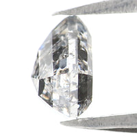 Natural Loose Shield Salt And Pepper Diamond Black Grey Color 1.05 CT 5.88 MM Shield Shape Rose Cut Diamond KDL2673