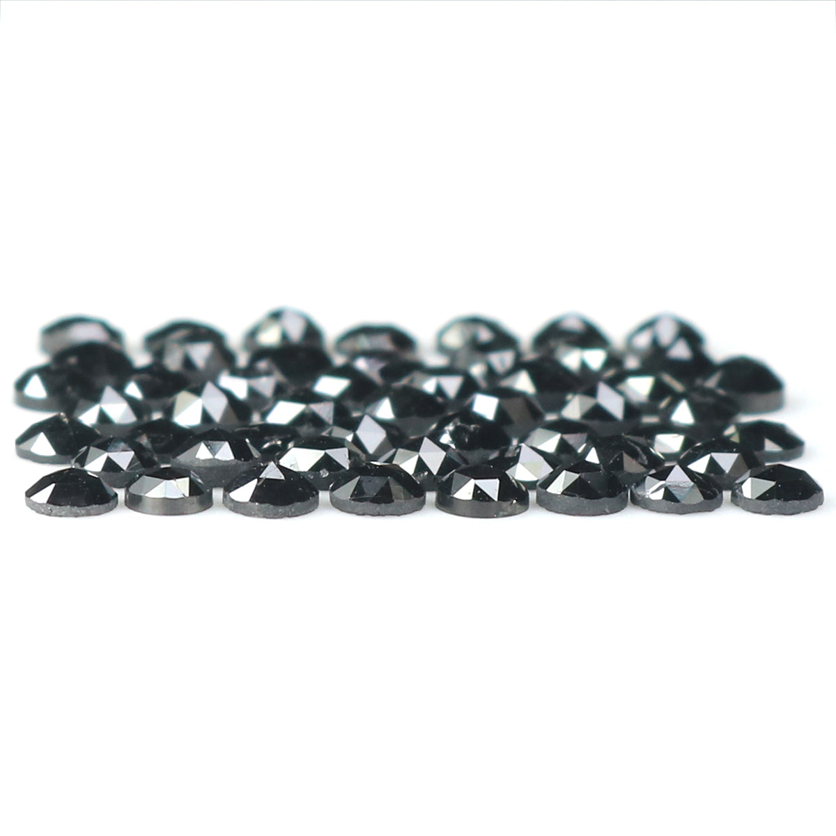 2.88 CT Natural Loose Round Rose Cut Diamond Black Color Round Shape Diamond 2.30 MM Natural Loose Black Color Round Rose Cut Diamond LQ1813