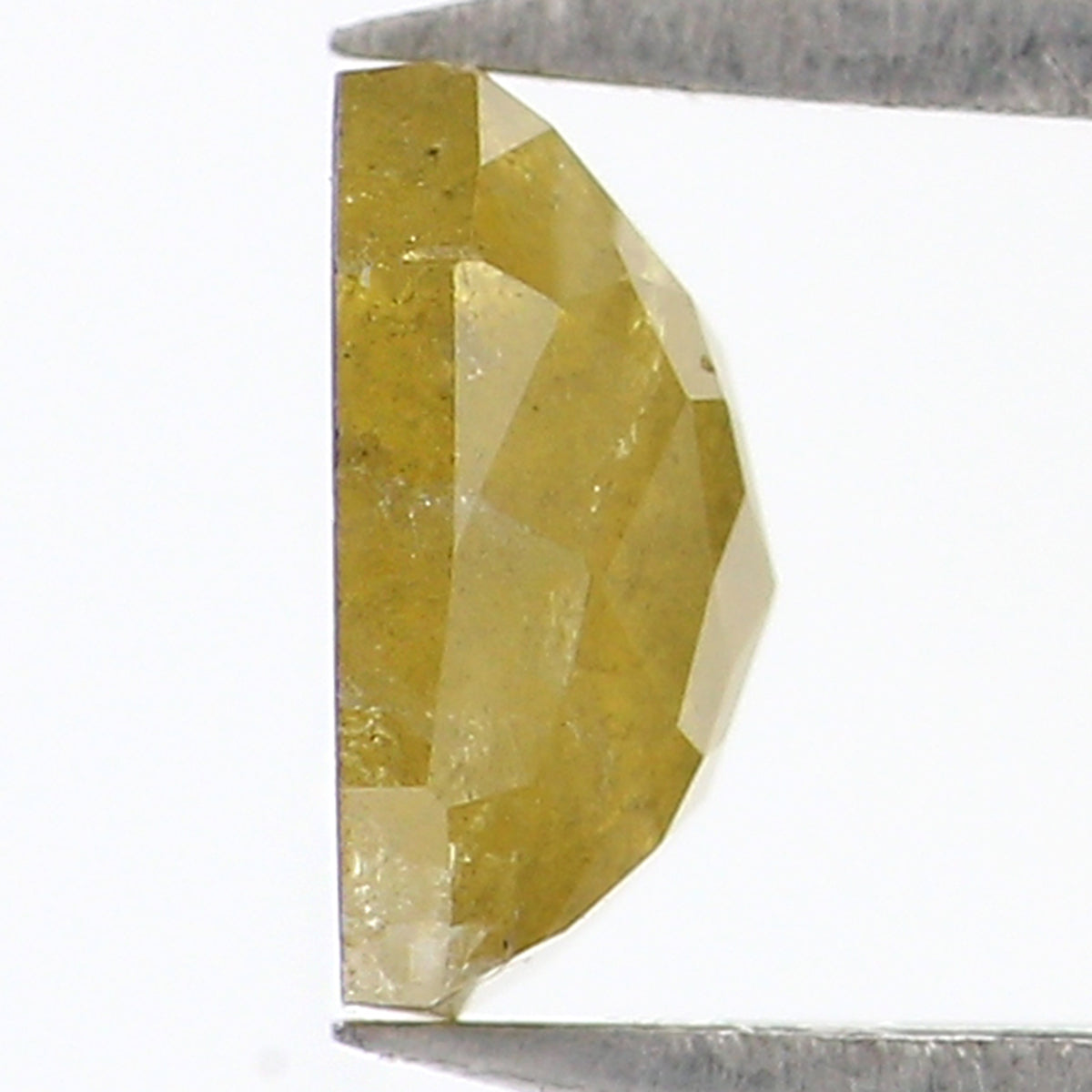 Natural Loose Radiant Diamond Green Yellow Color 0.77 CT 5.60  MM Radiant Shape Rose Cut Diamond KR619