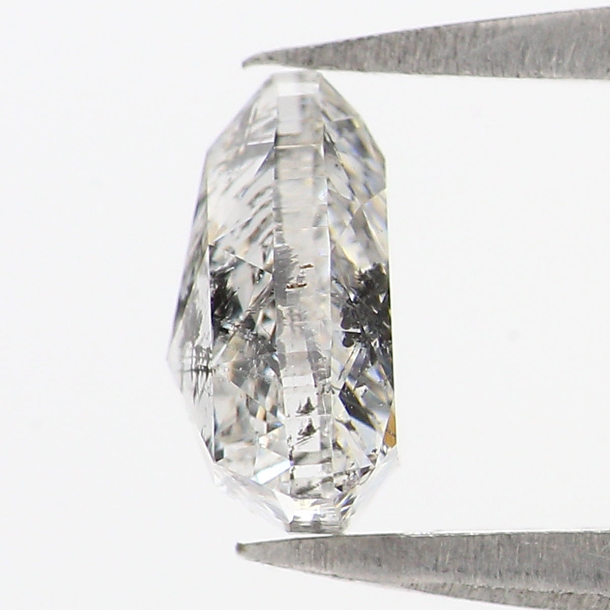 1.37 CT Natural Loose Triangle Shape Diamond White - F Triangle Cut Diamond 7.05 MM Natural White - F Color Triangle Rose Cut Diamond QL2653