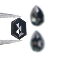 Natural Loose Mix Shape Black Color Diamond 0.87 CT 5.93 MM Mix Shape Rose Cut Diamond L2709