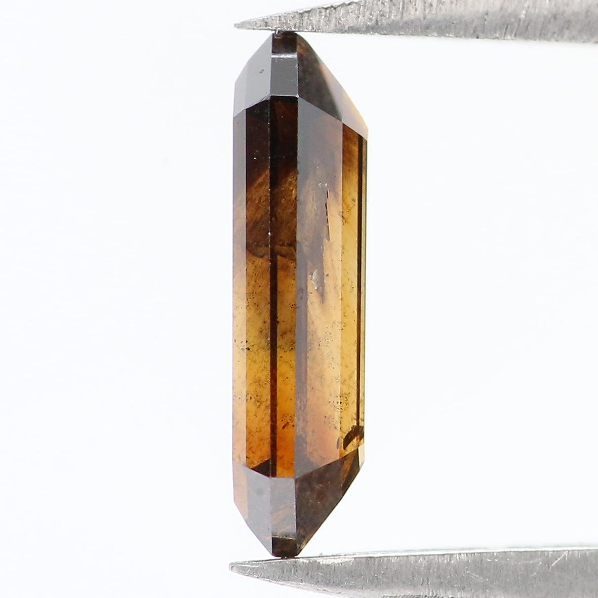 0.79 CT Natural Loose Hexagon Shape Diamond Brown Color Hexagon Shape Diamond 9.30 MM Natural Loose Brown Hexagon Rose Cut Diamond QL1769