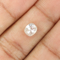 0.94 Ct Natural Loose Diamond, Cushion Diamond, Milky White Diamond, Polished Diamond, Rose Cut Diamond, Rustic Diamond KDL5089