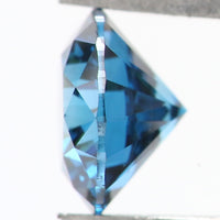 Natural Loose Round Blue Color Diamond 0.56 CT 5.20 MM Round Brilliant Cut Diamond KQL1793