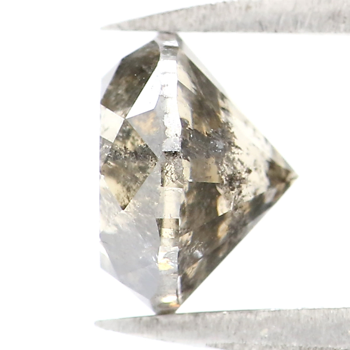 1.48 CT Natural Loose Round Shape Diamond Salt And Pepper Round Cut Diamond 6.70 MM Natural Loose Diamond Round Brilliant Cut Diamond LQ8699