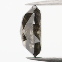 0.58 Ct Natural Loose Diamond, Oval Diamond, Black Diamond, Grey Diamond, Salt and Pepper Diamond, Antique Diamond, Real Diamond, KDL614