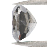 Natural Loose Cushion Salt And Pepper Diamond Black Grey Color 1.31 CT 6.05 MM Cushion Shape Rose Cut Diamond KDL1905