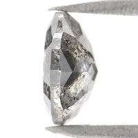 Natural Loose Round Rose Cut Diamond, Salt And Pepper Round Diamond, Natural Loose Diamond, Rose Cut Diamond, 0.92 CT Round Shape L2759