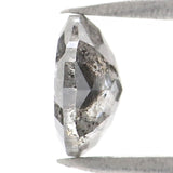 Natural Loose Round Rose Cut Diamond, Salt And Pepper Round Diamond, Natural Loose Diamond, Rose Cut Diamond, 0.92 CT Round Shape L2759