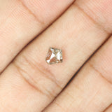0.64 CT Natural Loose Diamond, Pentagon Cut Diamond, Salt And Pepper Diamond, Black Grey Diamond, Rose Cut Diamond, Rustic Diamond L9583