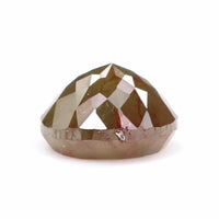 Natural Loose Round Rose Cut Grey Brown Color Diamond 1.59 CT 6.85 MM Round Rose Cut Shape Diamond L9006