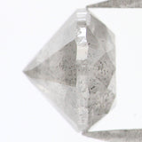 Natural Loose Round Milky Gray Color Diamond 1.36 CT 6.40 MM Round Shape Brilliant Cut Diamond L8489