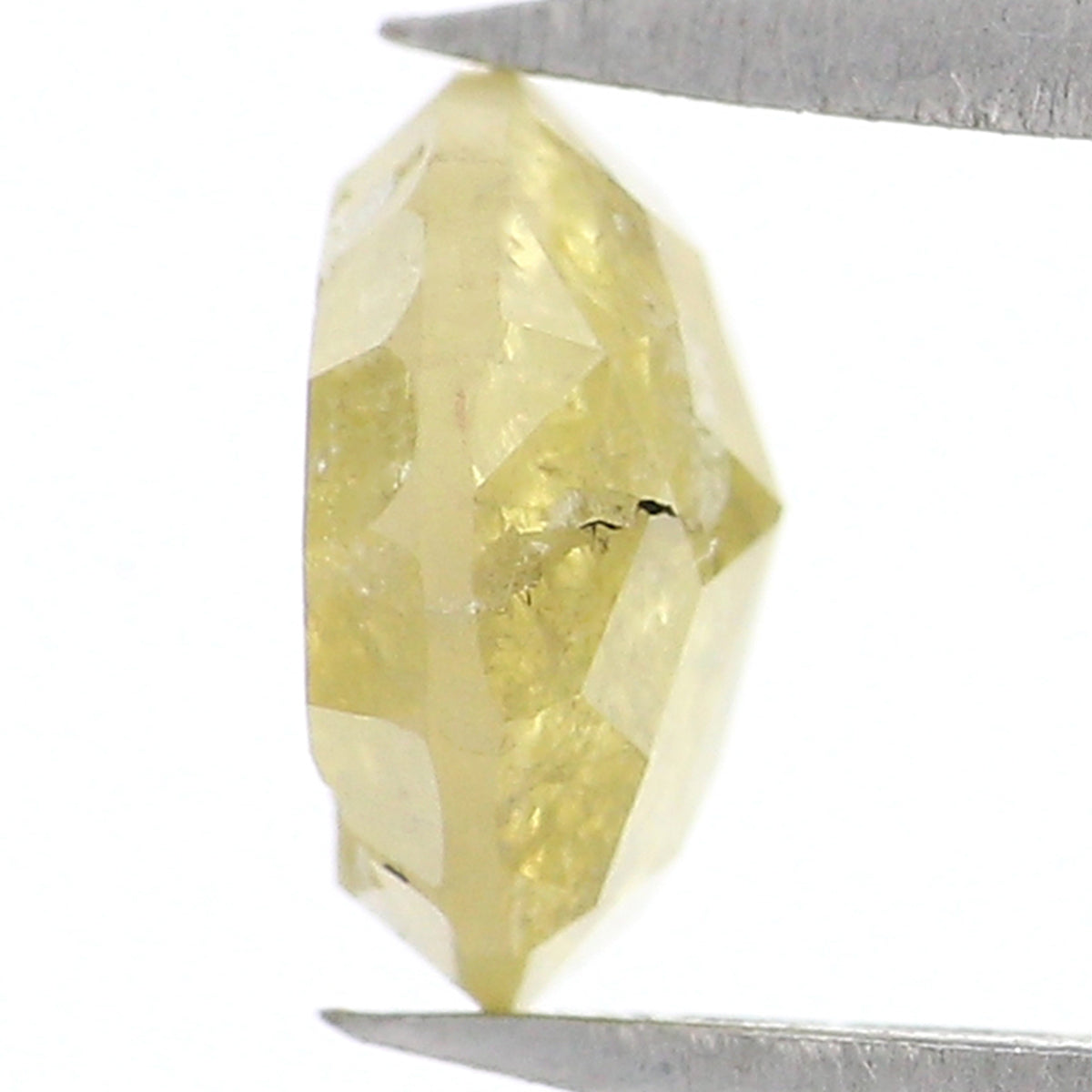 Natural Loose Rose Cut Yellow Color Diamond 1.07 CT 6.40 MM Round Rose Cut Shape Diamond KDK2496