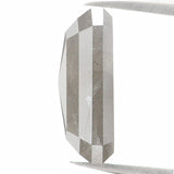 Natural Loose Emerald Salt And Pepper Diamond Grey Color 3.06 CT 10.50 MM Emerald Shape Rose Cut Diamond KDL1155