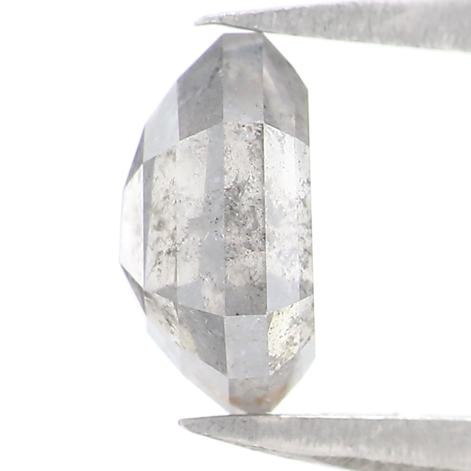 1.12 Ct Natural Loose Shield Shape Diamond Salt And Pepper Shield Shape Diamond 7.10 MM Natural Gray Color Shield Rose Cut Diamond QL2570