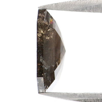 Natural Loose Radiant Salt And Pepper Diamond Black Grey Color 1.08 CT 7.10 MM Radiant Shape Rose Cut Diamond L7439