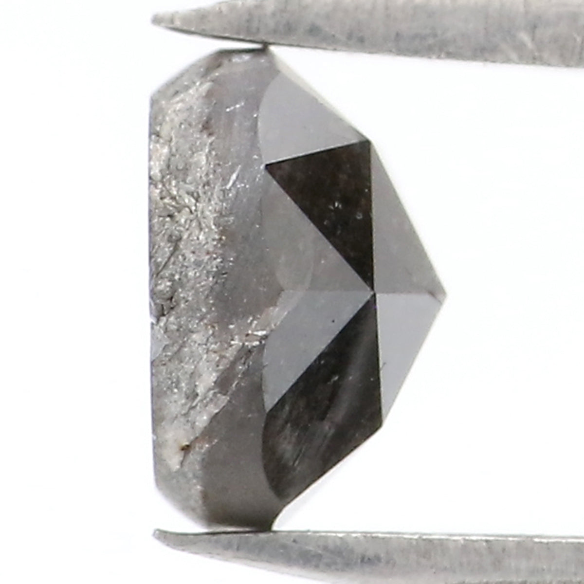 0.97 CT Natural Loose Round Rose Cut Diamond Salt And Pepper Round Shape Diamond 5.60 MM Natural Loose Diamond Round Rose Cut Diamond LQ7788