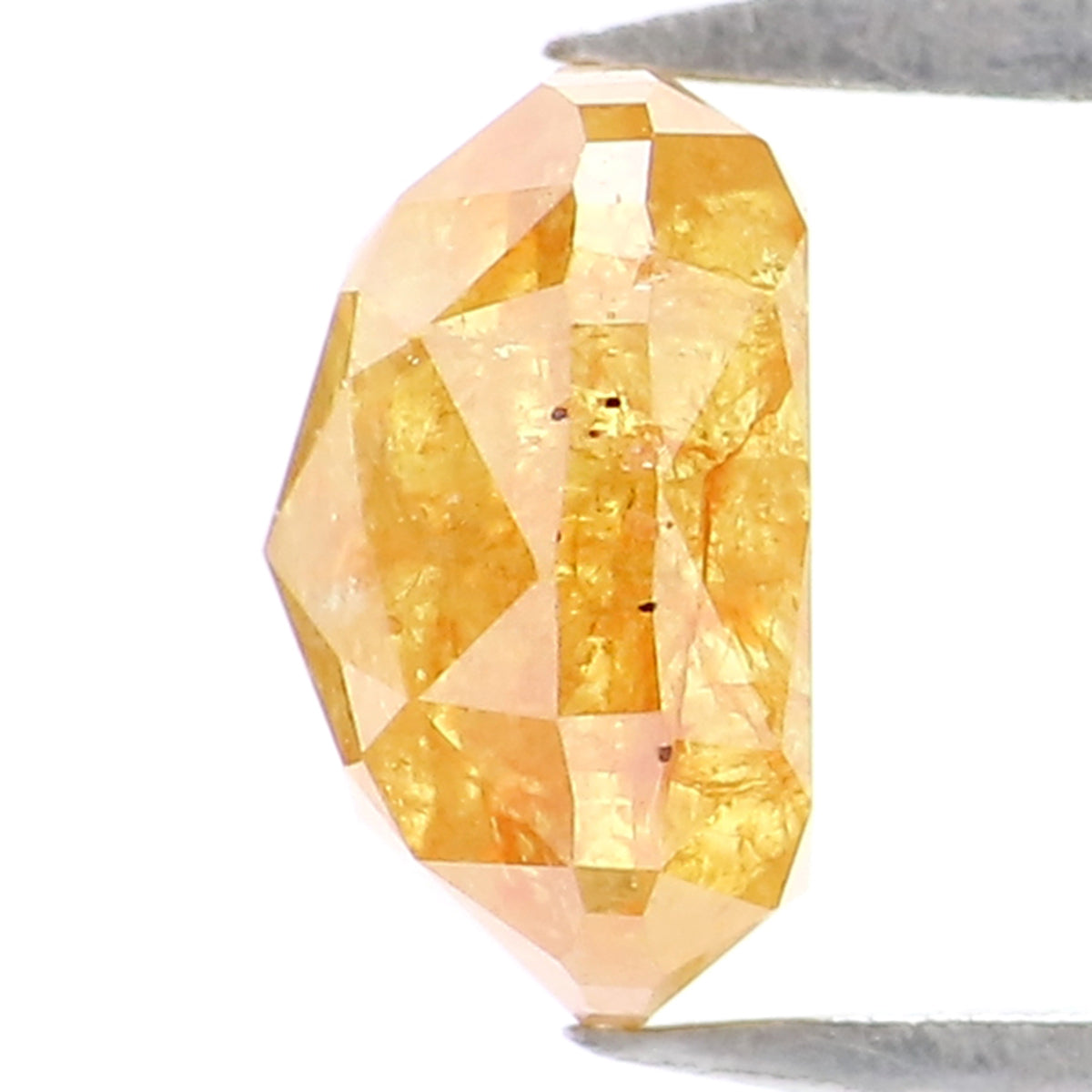 0.93 CT Natural Loose Cushion Shape Diamond Yellow Color Cushion Cut Diamond 6.00 MM Natural Yellow Color Cushion Rose Cut Diamond LQ2154