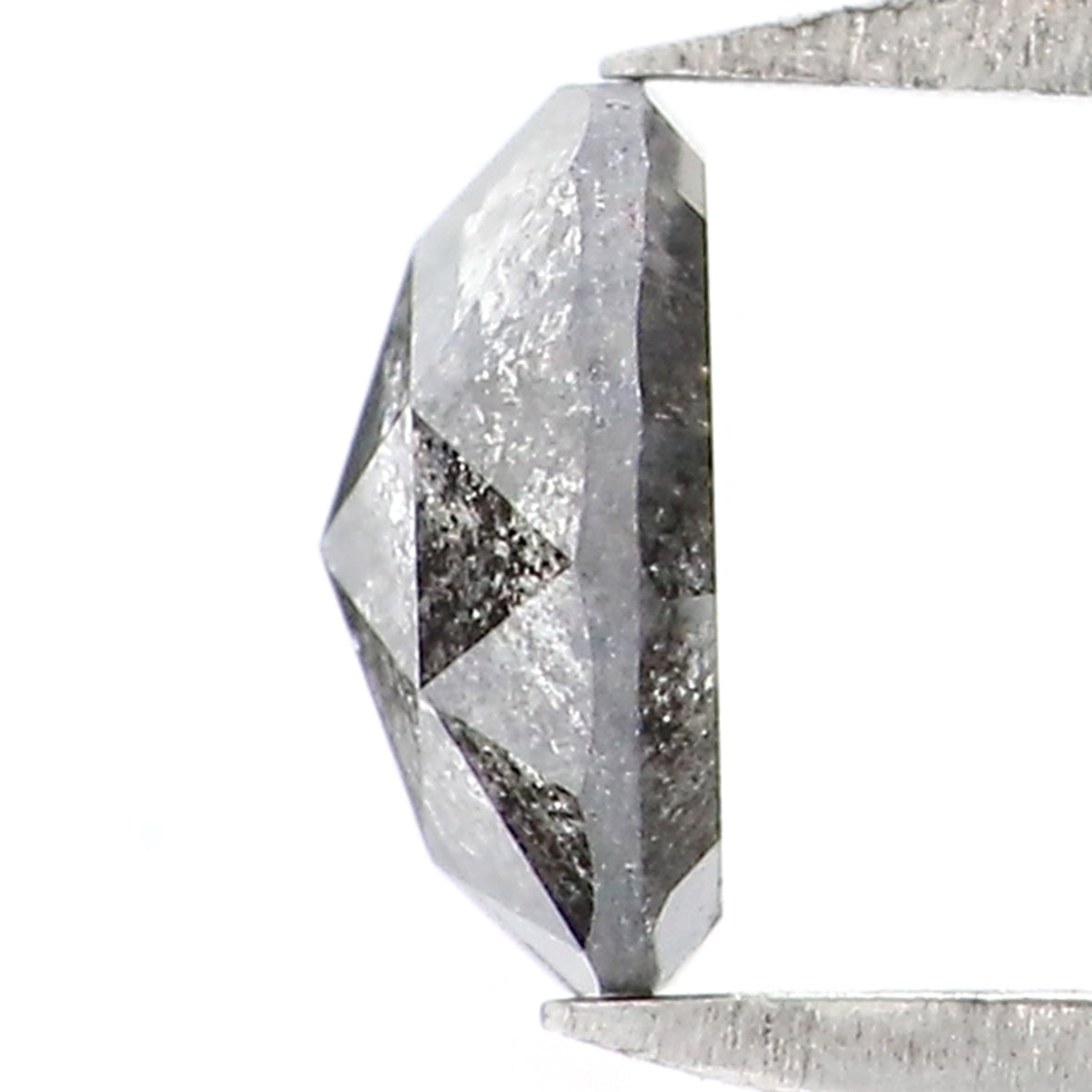 0.51 CT Natural Loose Round Rose Cut Diamond Salt And Pepper Round Diamond 5.20 MM Natural Loose Black Grey Color Rose Cut Diamond LQ5981