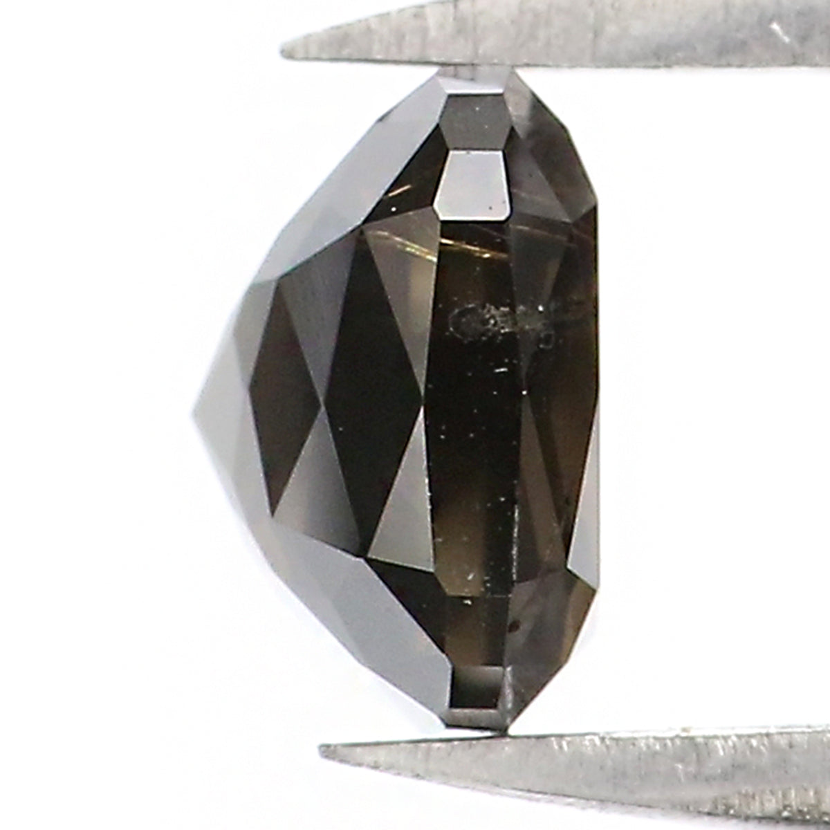 1.17 CT Natural Loose Cushion Shape Diamond Black Color Cushion Cut Diamond 5.80 MM Natural Loose Grey Color Cushion Rose Cut Diamond LQ8384
