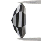 Natural Loose Hexagon Diamond Black Color 1.59 CT 8.35 MM Hexagon Shape Rose Cut Diamond KR2232