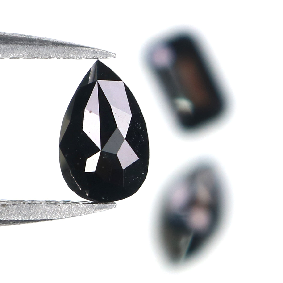 1.04 CT Natural Loose Mix Shape Diamond Black Color Mix Shape Diamond 6.75 MM Natural Loose Black Color Mix Shape Rose Cut Diamond KQ2639