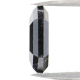 Natural Loose Hexagon Diamond Black Color 1.97 CT 9.24 MM Hexagon Shape Rose Cut Diamond L9328