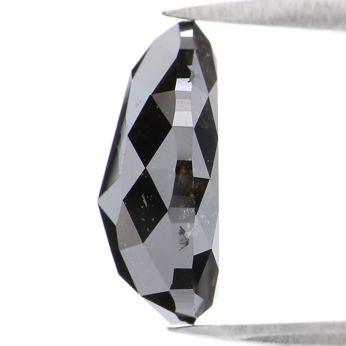 4.27 CT Natural Loose Pear Shape Diamond Black Color Pear Shape Diamond 12.50 MM Natural Loose Diamond Black Pear Rose Cut Diamond QL2155