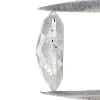 0.67 CT Natural Loose Oval Shape Diamond Grey Color Oval Shape Diamond 6.65 MM Natural Loose Grey Color Diamond Oval Rose Cut Diamond QL2589