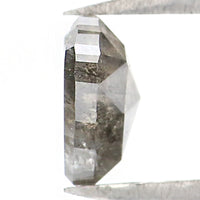 Natural Loose Heart Salt And Pepper Diamond Black Grey Color 5.50 CT 0.66 MM Heart Shape Rose Cut Diamond KDL8267