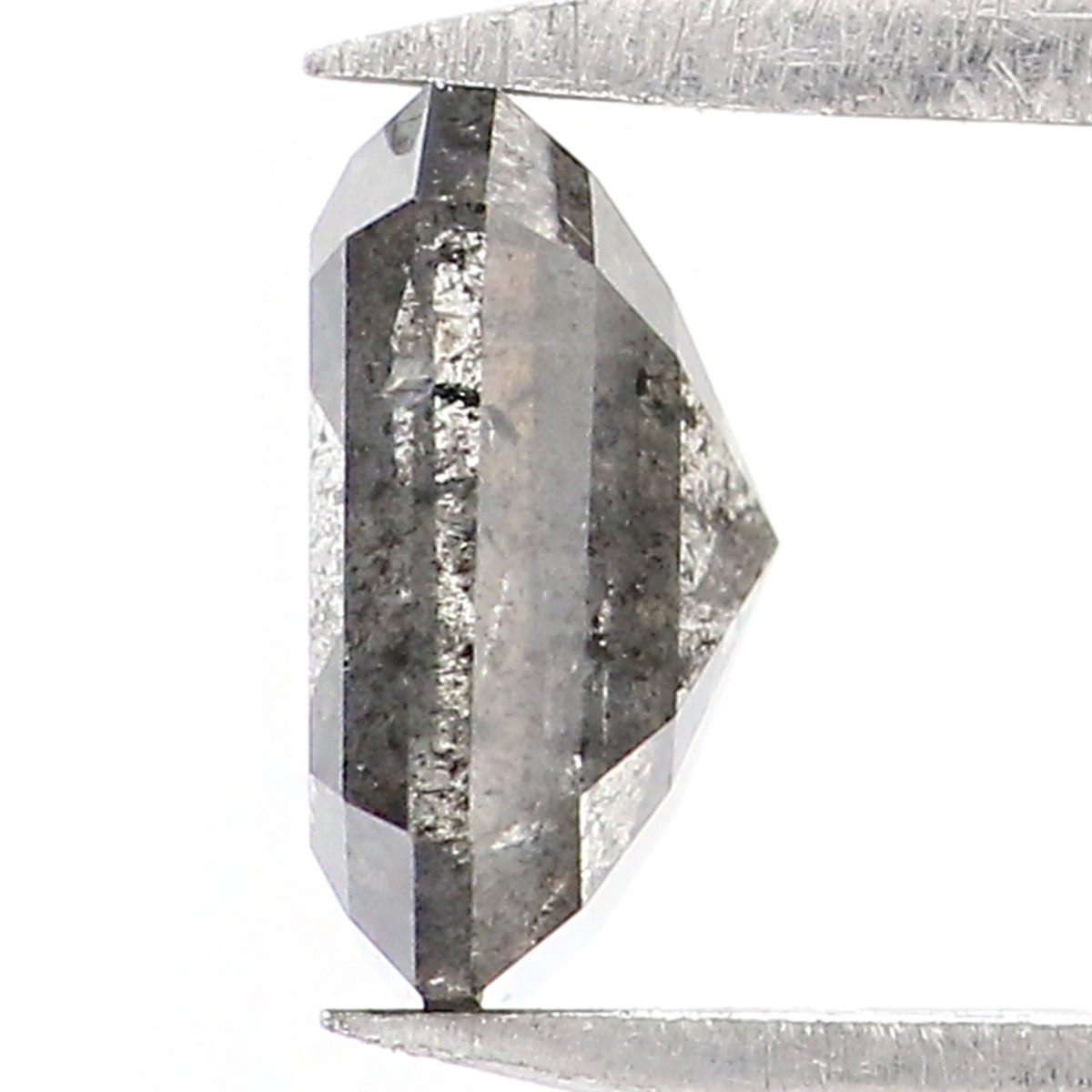 0.81 CT Natural Loose Emerald Diamond Salt And Pepper Diamond Natural Loose Diamond 5.70 MM Emerald Rose Cut Diamond Emerald Shape LQ8669