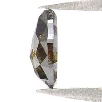 Natural Loose Pear Diamond, Salt And Pepper Pear Diamond, Natural Loose Diamond, Pear Rose Cut Diamond, 0.61 CT Pear Cut Diamond KDL2732