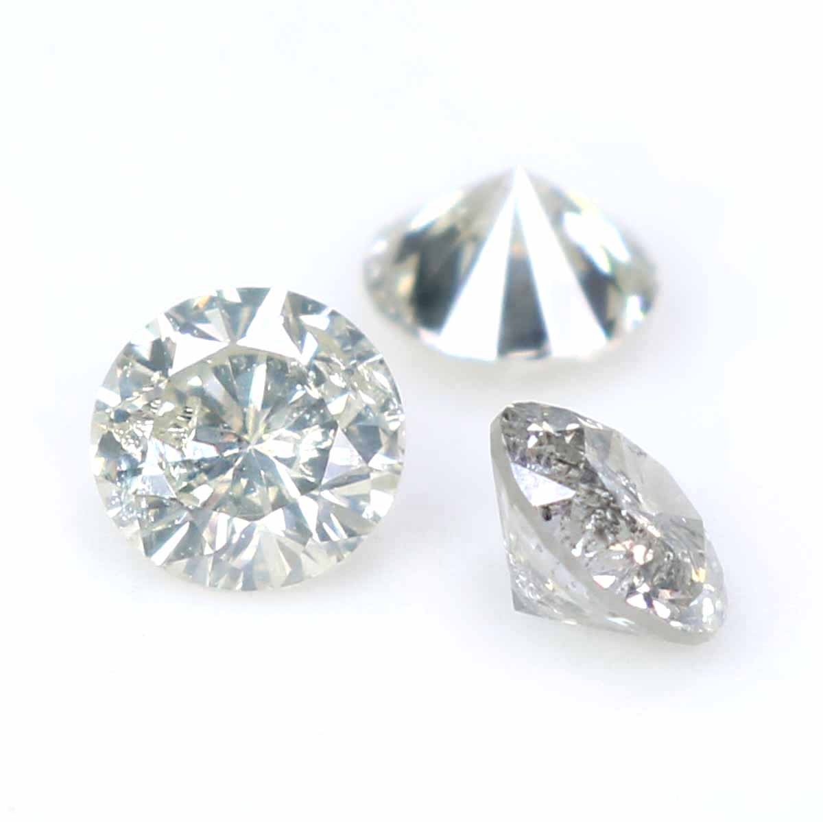 Natural Loose Round White-I Color Diamond 0.55 CT 3.50 MM Round Shape Brilliant Cut Diamond L2009
