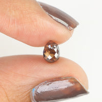 1.02 Ct Natural Loose Diamond Drop Black Brown Color SI1 Clarity 6.00 MM L9257