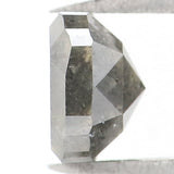 Natural Loose Cushion Salt And Pepper Diamond Black Grey Color 0.89 CT 5.20 MM Cushion Shape Rose Cut Diamond L1341