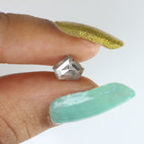 1.29 Ct Natural Loose Diamond Shield Gray Salt And Pepper Color I3 Clarity 6.00 MM KDK2172