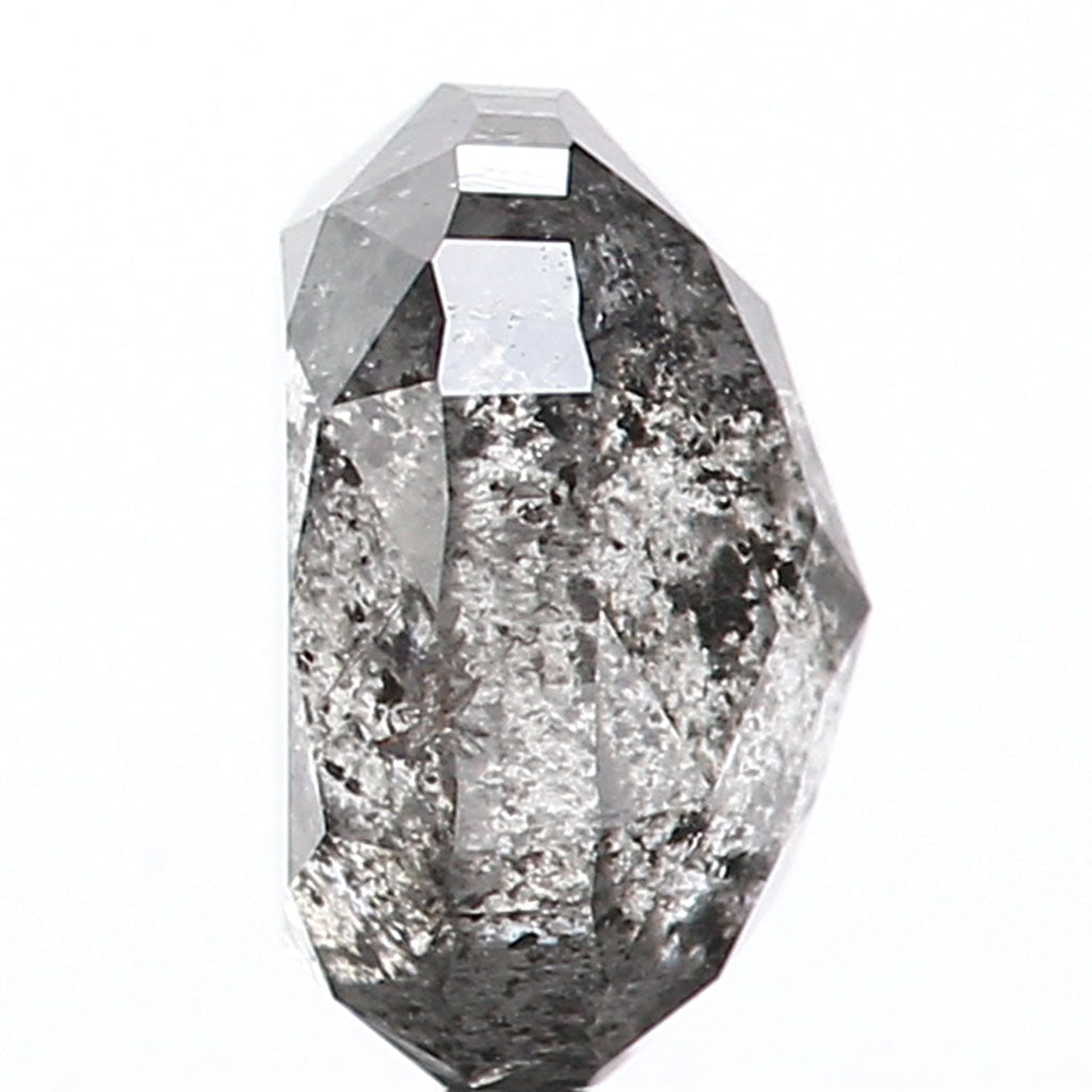 1.04 Ct Natural Loose Oval Shape Diamond Black Color Oval Cut Diamond 6.30 MM Natural Loose Salt And Pepper Oval Shape Diamond QL9947