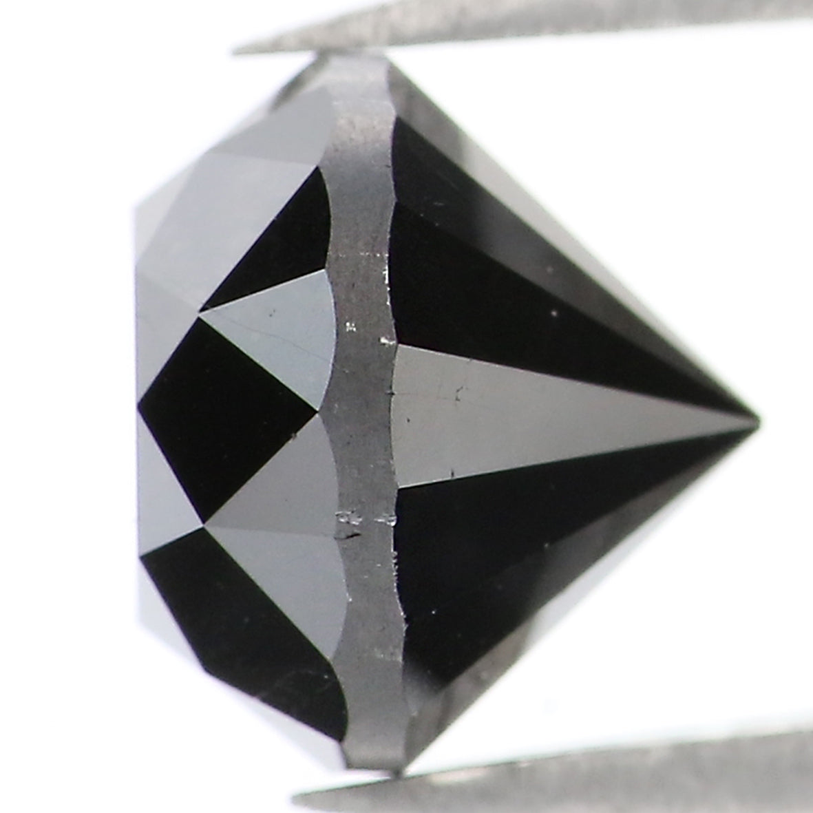 Natural Loose Round Shape Black Color Diamond 2.90 CT 7.80 MM Round Brilliant Cut Diamond L1854