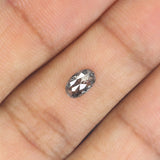 0.56 Ct Natural Loose Diamond, Oval Diamond, Black Diamond, Grey Diamond, Salt and Pepper Diamond, Antique Diamond, Real Diamond KDL074