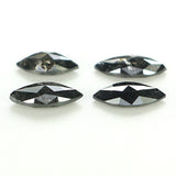 Natural Loose Marquise Salt And Pepper Diamond Black Grey Color 1.06 CT 5.75 MM Marquise Shape Rose Cut Diamond KDL1316