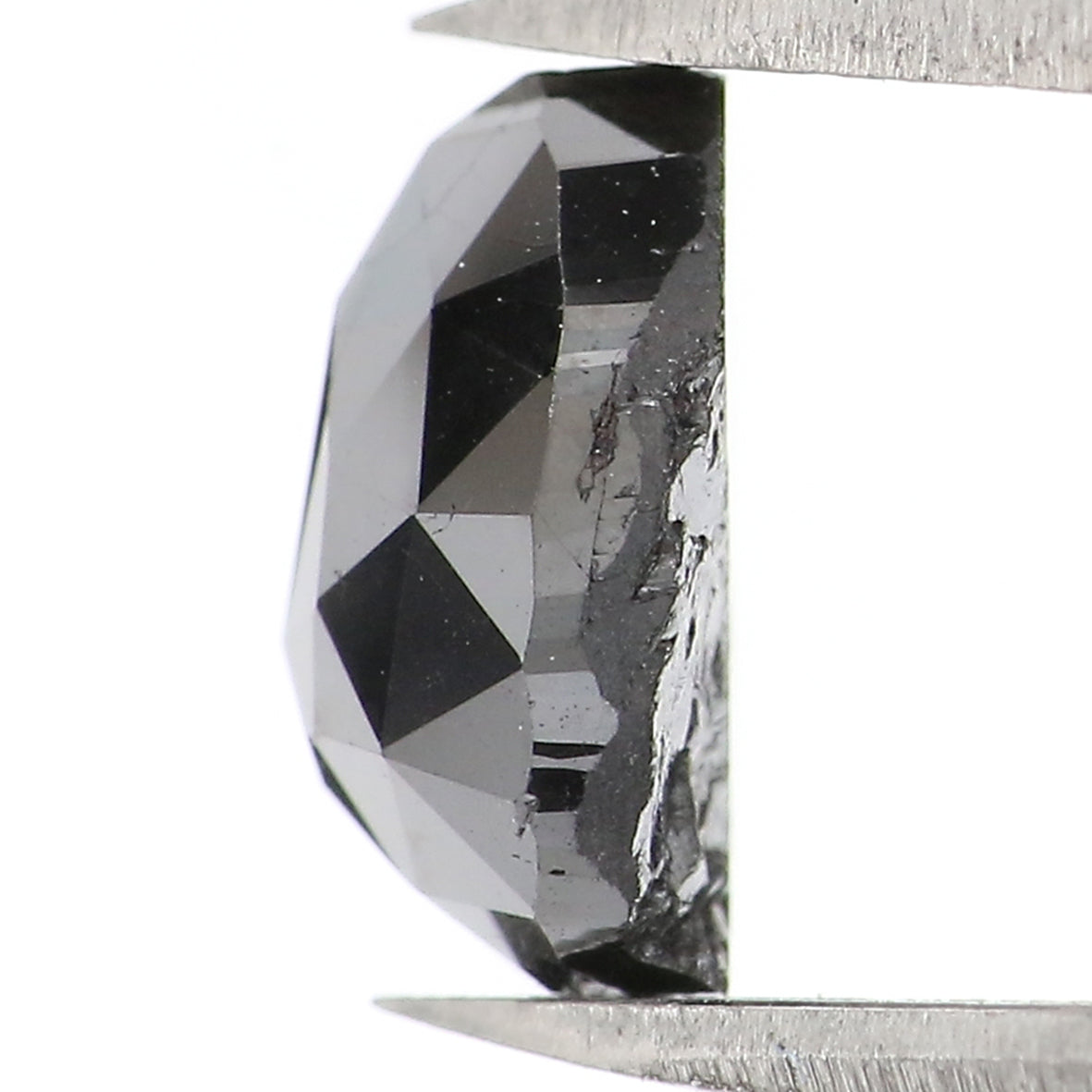 2.47 CT Natural Loose Pear Shape Diamond Black Color Pear Cut Diamond 8.90 MM Natural Loose Black Color Diamond Pear Rose Cut Diamond LQ1605