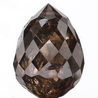 0.79 Ct Natural Loose Diamond, Briolette Diamond, Brown Diamond, Briolette Cut Bead Diamond, Polished Diamond, Faceted Diamond L9824