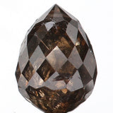 0.79 Ct Natural Loose Diamond, Briolette Diamond, Brown Diamond, Briolette Cut Bead Diamond, Polished Diamond, Faceted Diamond L9824