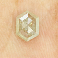 0.75 CT Natural Loose Diamond Hexagon Grey Color I3 Clarity 7.50 MM KDK2097