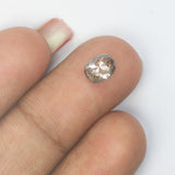 0.68 Ct Natural Loose Diamond Oval Black Grey Salt And Pepper Color I3 Clarity 5.90 MM KDL8745